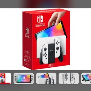 Nintendo Switch OLED with Super Mario Wonder Bros Game